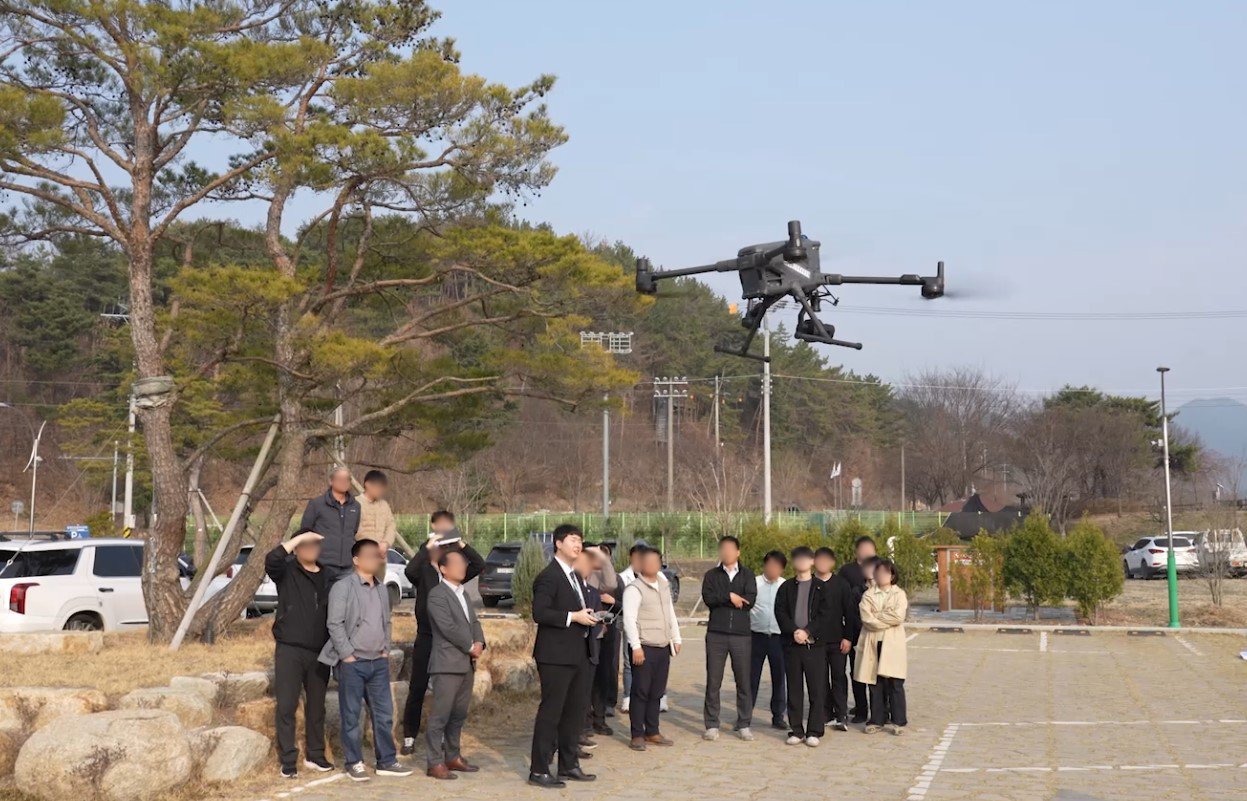 DJI M400 현장 비행 시연